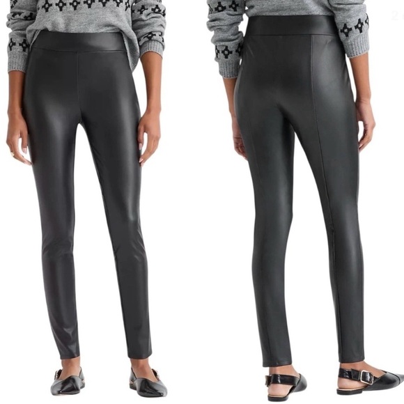 LOFT Pants - NWT LOFT Black Faux Leather Leggings